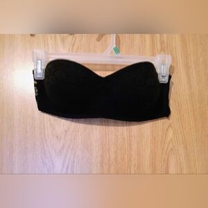 PINK Victoria's Secret Black Lace Bandeau